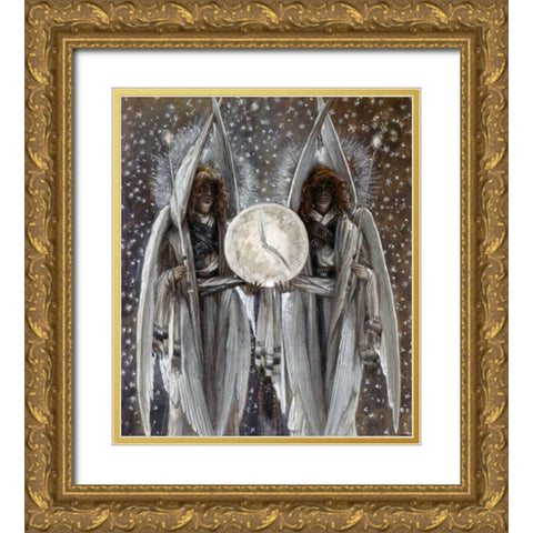 Thursday Evening - Holy Thursday Gold Ornate Wood Framed Art Print with Double Matting by Tissot, James Jacques