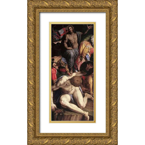 Resurrection of Museumist Gold Ornate Wood Framed Art Print with Double Matting by Campi, Antonio
