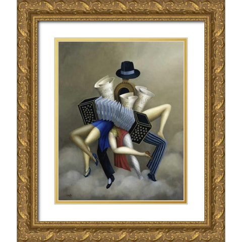 Si Soy Asi Gold Ornate Wood Framed Art Print with Double Matting by Liberti, Juan Carlos
