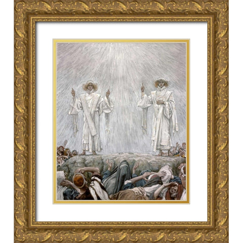 The Ascension Gold Ornate Wood Framed Art Print with Double Matting by Tissot, James Jacques