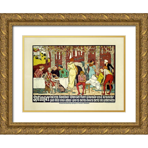 Eptinger Gold Ornate Wood Framed Art Print with Double Matting by Mangold, Burkhard