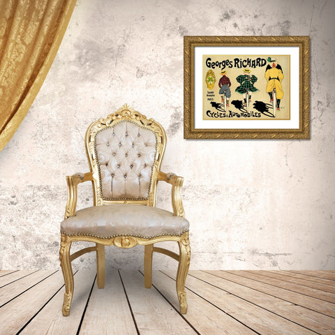 Georges Richard Gold Ornate Wood Framed Art Print with Double Matting by Fernel, Fernand