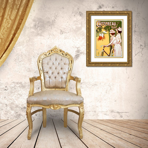 Cottereau Gold Ornate Wood Framed Art Print with Double Matting by Misti