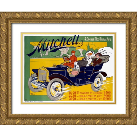 Mitchell Gold Ornate Wood Framed Art Print with Double Matting by Riom, G.