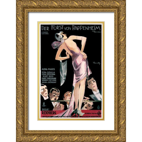 Der Furst von Pappenheim Gold Ornate Wood Framed Art Print with Double Matting by Fenneker, Josef