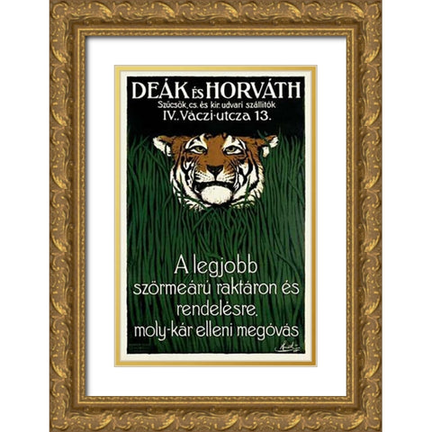 Deak es Horvath Gold Ornate Wood Framed Art Print with Double Matting by Horvath