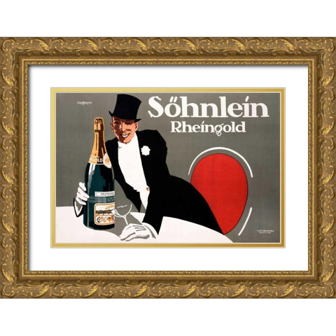 Sohnlein Gold Ornate Wood Framed Art Print with Double Matting by Krotowski, Stephan