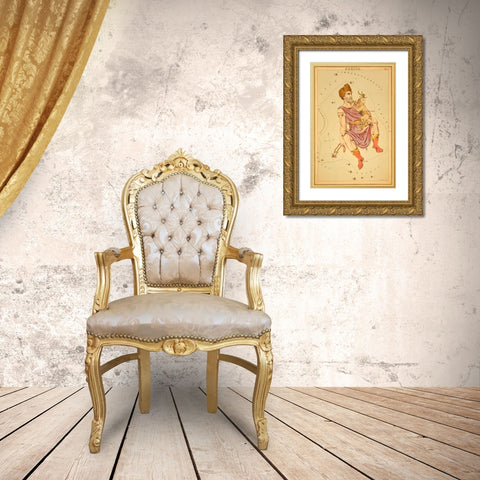 Auriga, 1825 Gold Ornate Wood Framed Art Print with Double Matting by Aspin, Jehoshaphat