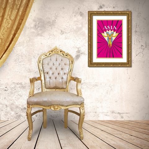 Indian Dance, 1927 Gold Ornate Wood Framed Art Print with Double Matting by McIntosh, Frank