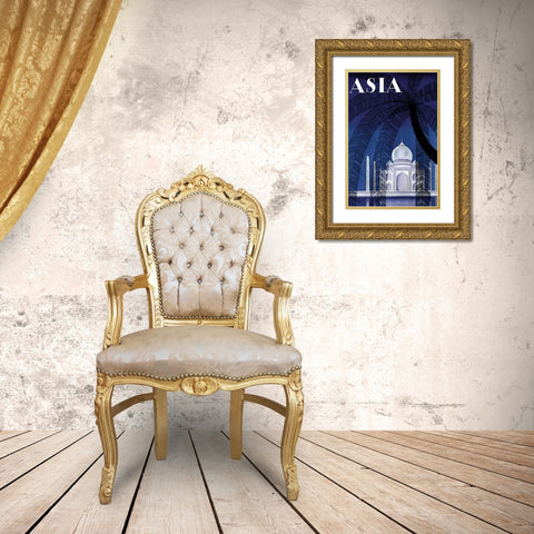In Agra with Title, 1930 Gold Ornate Wood Framed Art Print with Double Matting by McIntosh, Frank