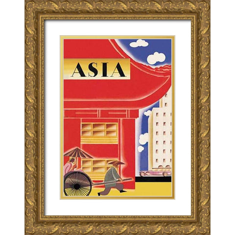 Innovation, 1932 Gold Ornate Wood Framed Art Print with Double Matting by McIntosh, Frank