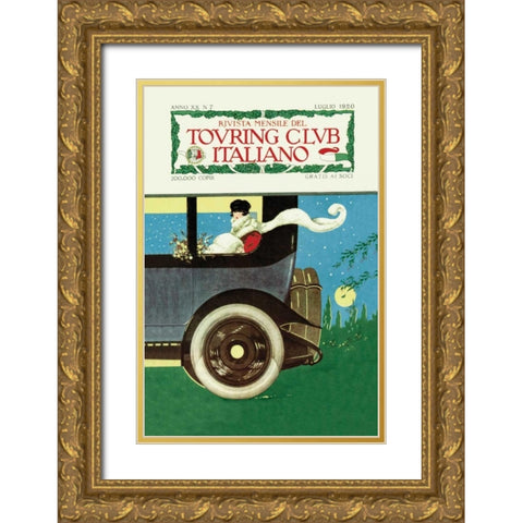 Touring Club Italiano Gold Ornate Wood Framed Art Print with Double Matting by Unknown