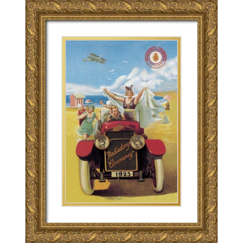 Radiadores Carominaf Gold Ornate Wood Framed Art Print with Double Matting by Unknown