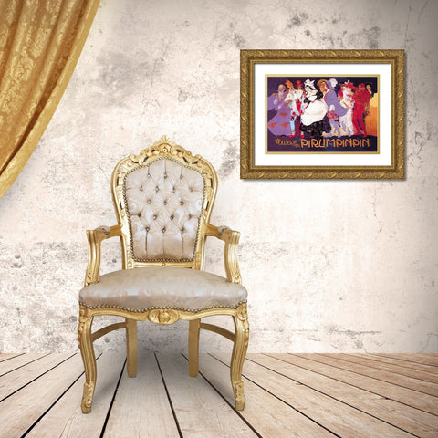 La Polvere di Pirlimpinpin Gold Ornate Wood Framed Art Print with Double Matting by Unknown