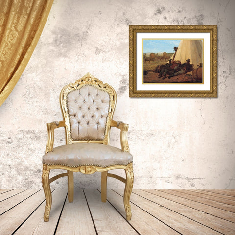 The Bright Side Gold Ornate Wood Framed Art Print with Double Matting by Homer, Winslow