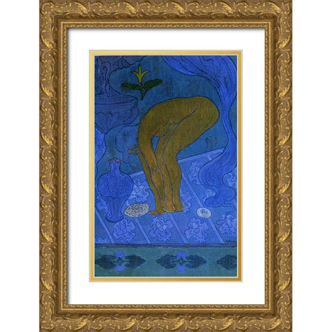 Lustral Gold Ornate Wood Framed Art Print with Double Matting by Ranson, Paul
