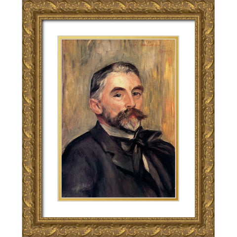 StÃ©phane MallarmÃ© Gold Ornate Wood Framed Art Print with Double Matting by Renoir, Pierre-Auguste