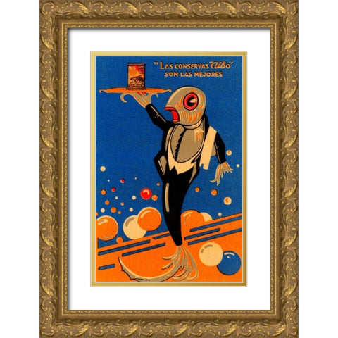 Las conservas Albo son las mejores Gold Ornate Wood Framed Art Print with Double Matting by Retrolabel