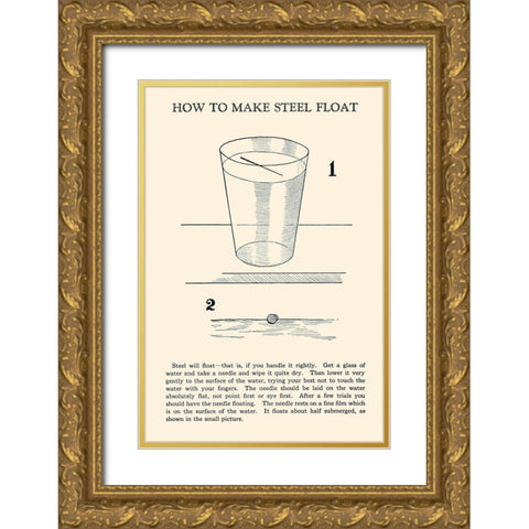 How to Make Steel Float Gold Ornate Wood Framed Art Print with Double Matting by Retromagic