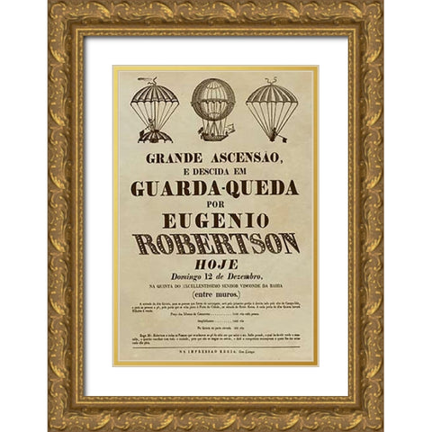 Grande Ascensao Gold Ornate Wood Framed Art Print with Double Matting by Inventions