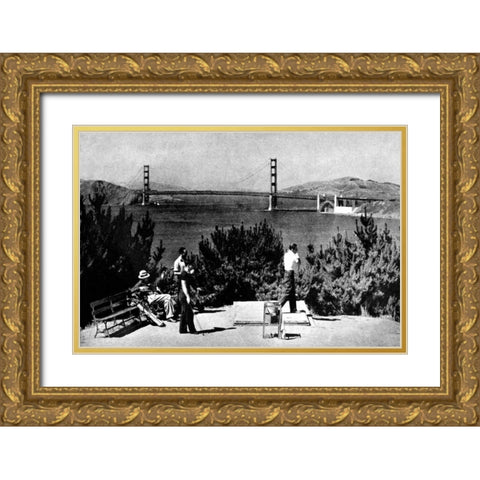 A Beautiful Shot, San Francisco, CA Gold Ornate Wood Framed Art Print with Double Matting by Vintage San Francisco