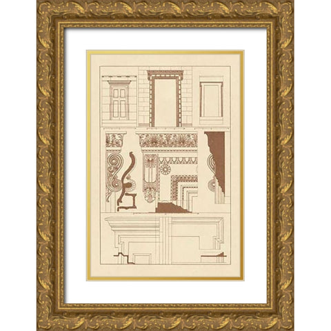Doorways and Windows Gold Ornate Wood Framed Art Print with Double Matting by Buhlmann, J.