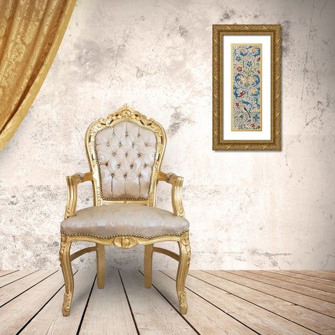 Border Detail - Vertical Panel - Adam and Eve Eating the Forbidden Fruit Gold Ornate Wood Framed Art Print with Double Matting by Vrelant, Wilem