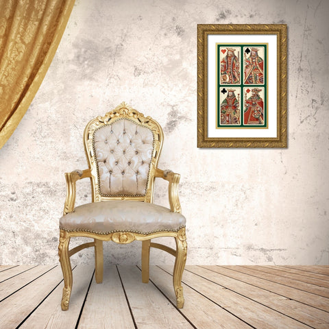 Kings - Bauern Hochzeit Deck Gold Ornate Wood Framed Art Print with Double Matting by Gobl, Andreas Benedictus