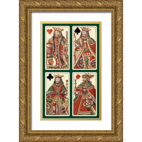 Kings - Bauern Hochzeit Deck Gold Ornate Wood Framed Art Print with Double Matting by Gobl, Andreas Benedictus