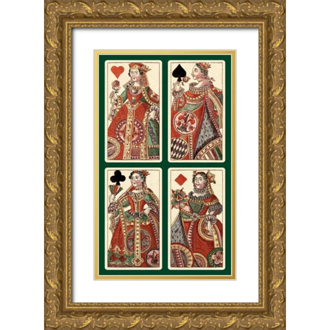 Queens - Bauern Hochzeit Deck Gold Ornate Wood Framed Art Print with Double Matting by Gobl, Andreas Benedictus
