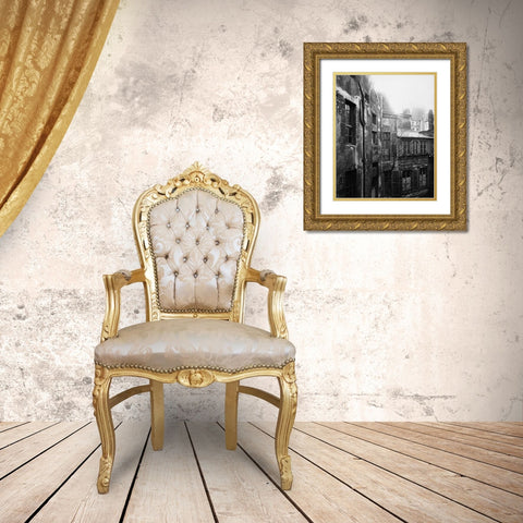 Paris, 1922 - Cour de Rohan Gold Ornate Wood Framed Art Print with Double Matting by Atget, Eugene
