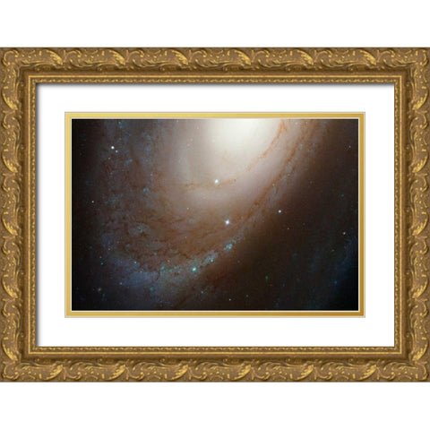 HST ACS Image of M81 Gold Ornate Wood Framed Art Print with Double Matting by NASA