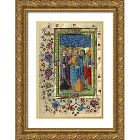 All Saints Gold Ornate Wood Framed Art Print with Double Matting by Giraldi, Guglielmo