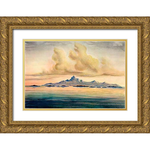 Lingga-Inseln Im Meer von Insulinde, unter dem Ã„quator Gold Ornate Wood Framed Art Print with Double Matting by Haeckel, Ernst