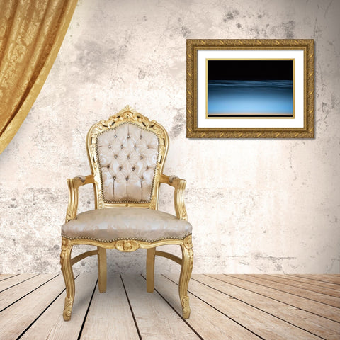 Noctilucent Clouds Over Earth Gold Ornate Wood Framed Art Print with Double Matting by Williams, Jeff