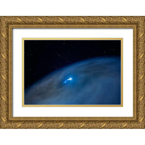 Star NaSt1 - Nicknamed Nasty 1 Gold Ornate Wood Framed Art Print with Double Matting by Hubble Space Telescope