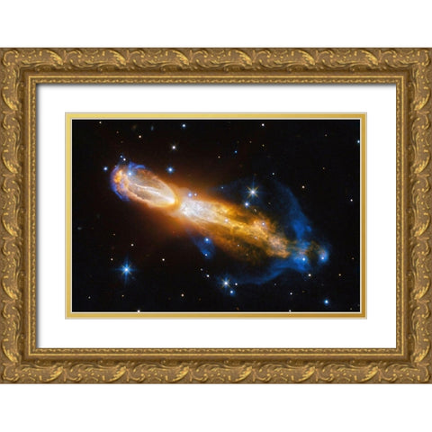 Calabash Nebula - OH 231.84 +4.22 Gold Ornate Wood Framed Art Print with Double Matting by NASA