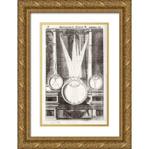 Anatomy of Vision - Oculus artificialis teledioptricus, vol. 1, p. 32 Gold Ornate Wood Framed Art Print with Double Matting by Zahn, Johann