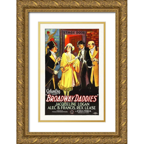 Broadway Daddies Gold Ornate Wood Framed Art Print with Double Matting by Hollywood Photo Archive