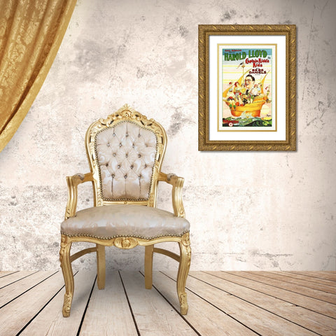 Captain Kids Kids Gold Ornate Wood Framed Art Print with Double Matting by Hollywood Photo Archive