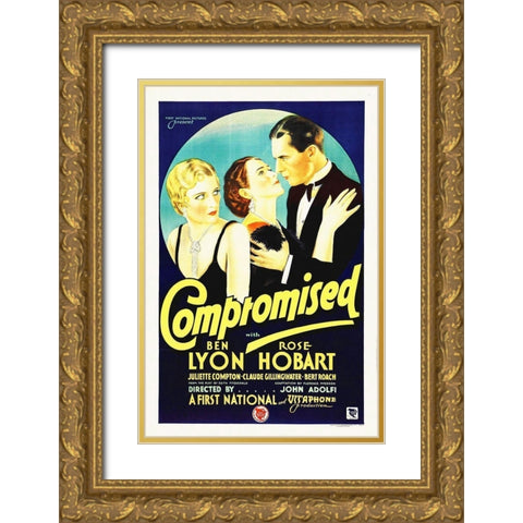 Compromised Gold Ornate Wood Framed Art Print with Double Matting by Hollywood Photo Archive
