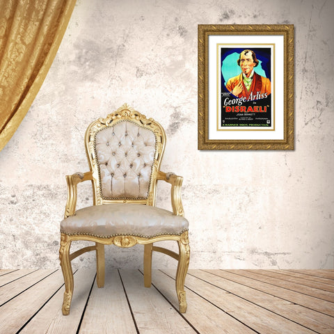Disraeli, 1929 Gold Ornate Wood Framed Art Print with Double Matting by Hollywood Photo Archive