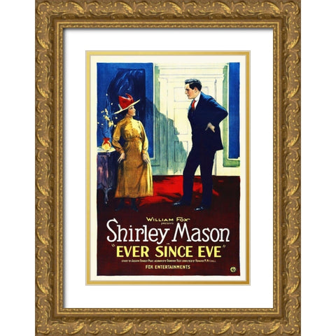 Ever Since Eve, 1921 Gold Ornate Wood Framed Art Print with Double Matting by Hollywood Photo Archive