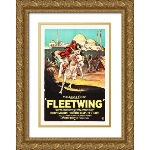 Fleetwing Gold Ornate Wood Framed Art Print with Double Matting by Hollywood Photo Archive