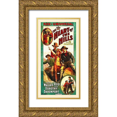 Heart of the Hills Gold Ornate Wood Framed Art Print with Double Matting by Hollywood Photo Archive