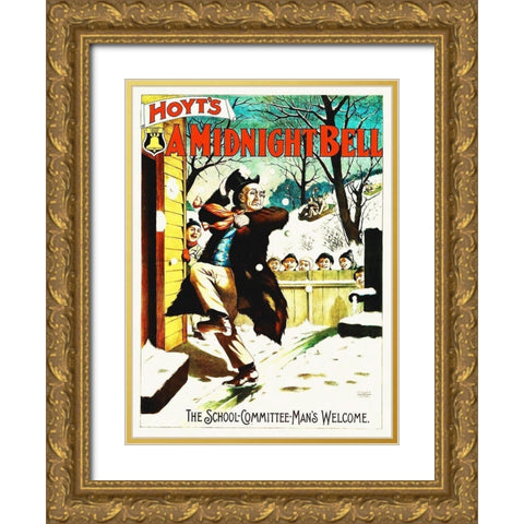 Hoyts A Midnight Bell Gold Ornate Wood Framed Art Print with Double Matting by Hollywood Photo Archive