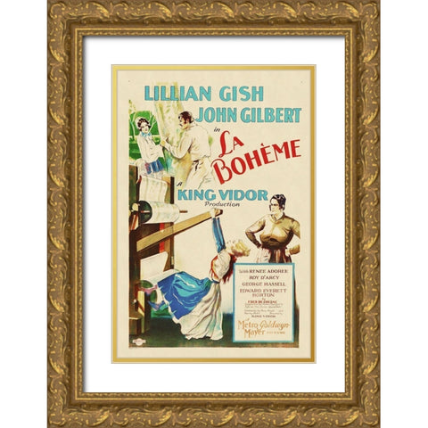 La Boeheme Gold Ornate Wood Framed Art Print with Double Matting by Hollywood Photo Archive