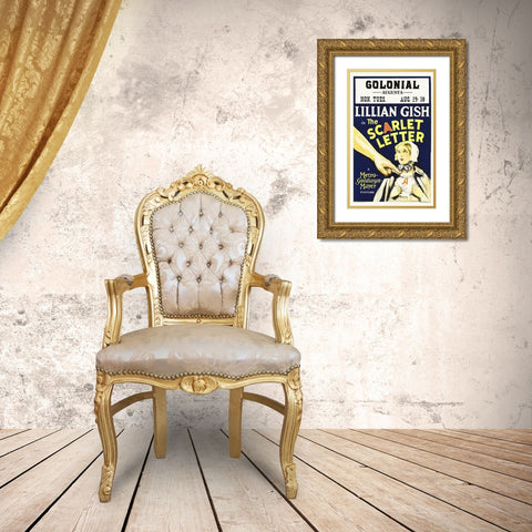 Lillian Gish Gold Ornate Wood Framed Art Print with Double Matting by Hollywood Photo Archive