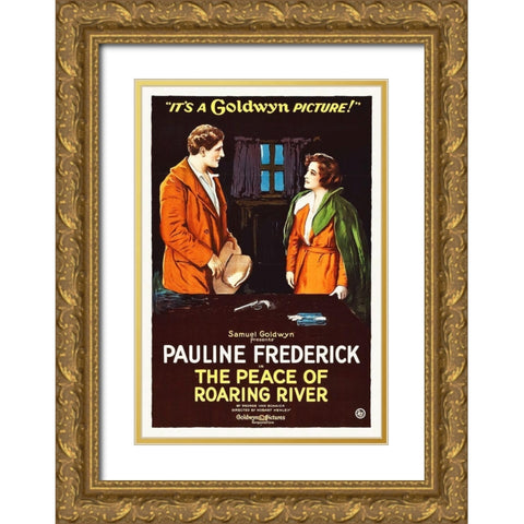 Peace of Roaring River Gold Ornate Wood Framed Art Print with Double Matting by Hollywood Photo Archive