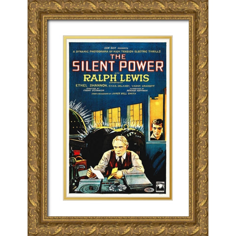 Silent Power Gold Ornate Wood Framed Art Print with Double Matting by Hollywood Photo Archive